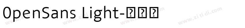 0penSans Light字体转换